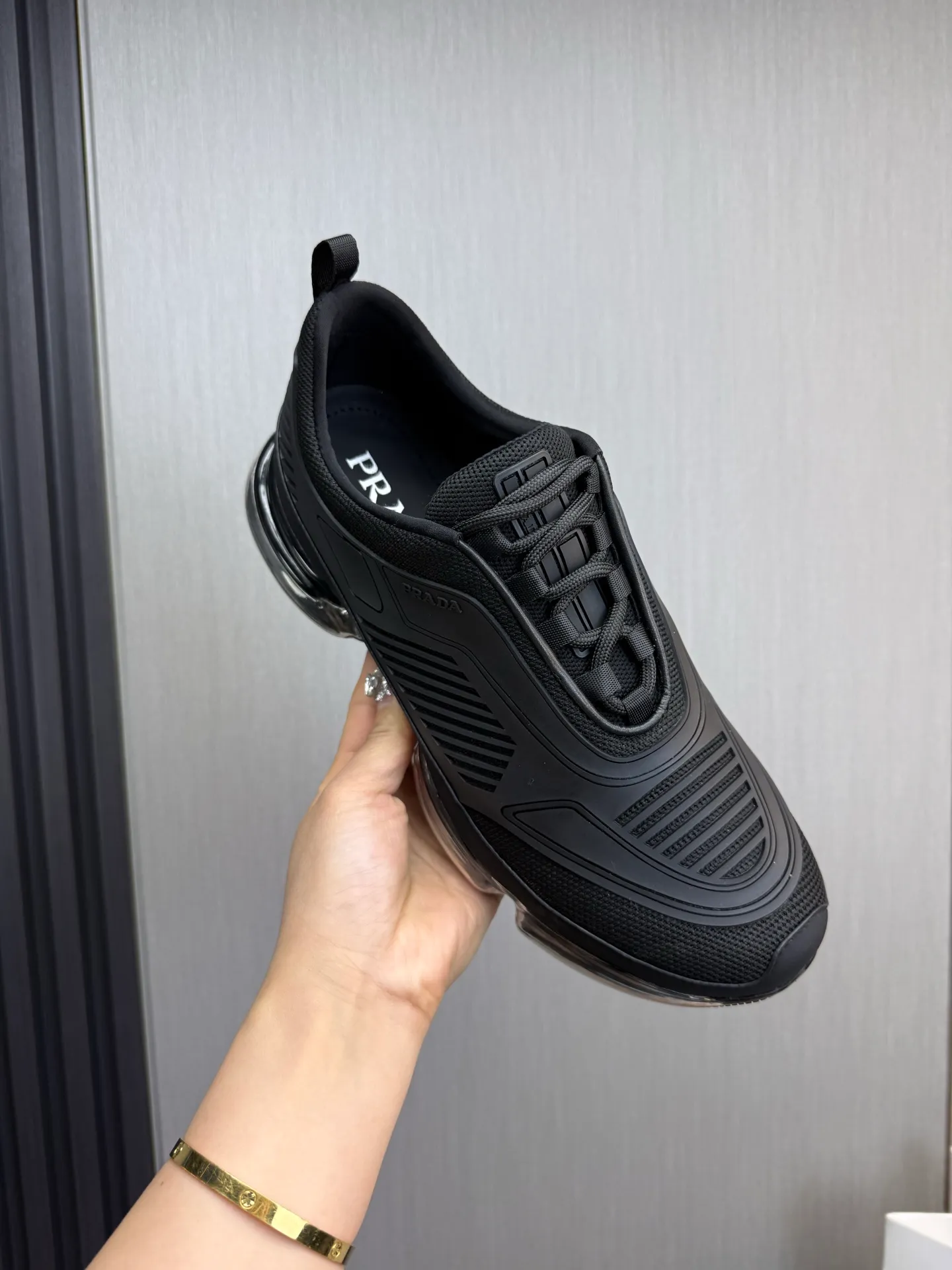 Men's shoes 💰640💰 [PRADA] Men's shoes are popular in the counter, high-quality shipments ✔️Official website synchronization, original fly-woven epoxy fabric + cowhide lining, 1⃣️ to 1⃣️ replica, original air-cushion original bottom, 38-45 (one size larger)